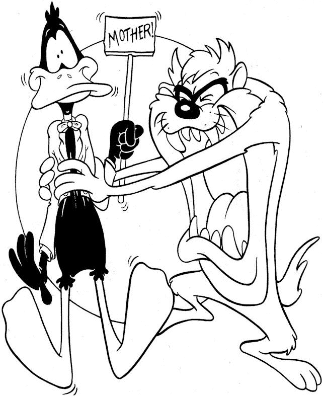 Dessin à colorier: Looney Tunes (Dessins Animés) #39180 - Coloriages à Imprimer Gratuits