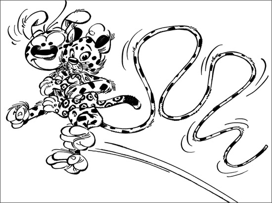 Dessin à colorier: Marsupilami (Dessins Animés) #50099 - Coloriages à Imprimer Gratuits