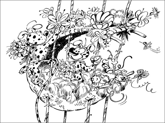 Dessin à colorier: Marsupilami (Dessins Animés) #50100 - Coloriages à Imprimer Gratuits