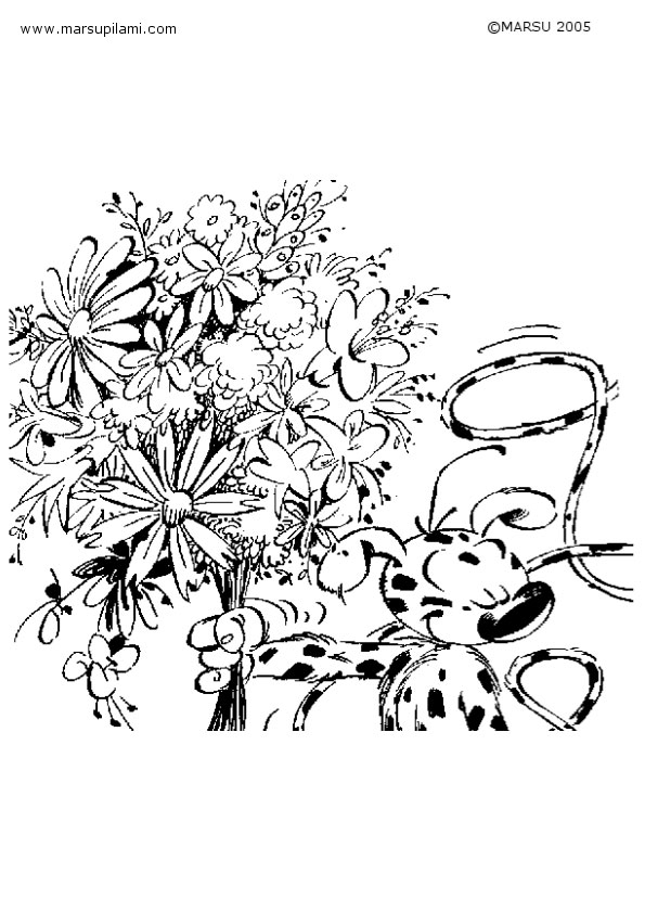 Dessin à colorier: Marsupilami (Dessins Animés) #50177 - Coloriages à Imprimer Gratuits