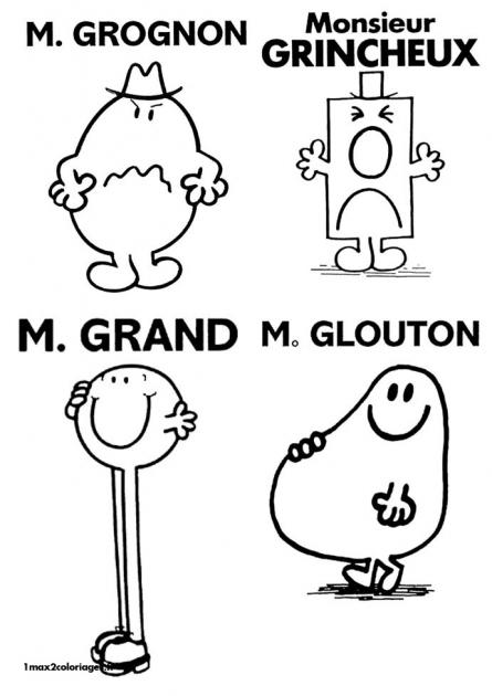 Dessin à colorier: Monsieur Madame (Dessins Animés) #45494 - Coloriages à Imprimer Gratuits