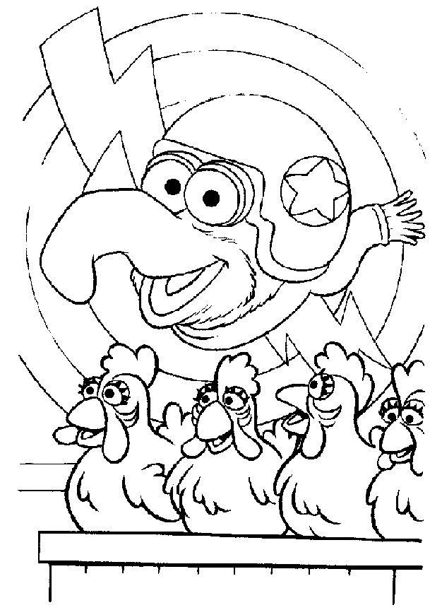 Dessin à colorier: Muppets (Dessins Animés) #31874 - Coloriages à Imprimer Gratuits