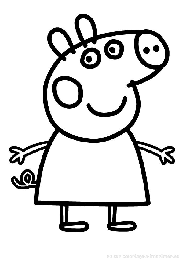 Dessin à colorier: Peppa Pig (Dessins Animés) #43904 - Coloriages à Imprimer Gratuits