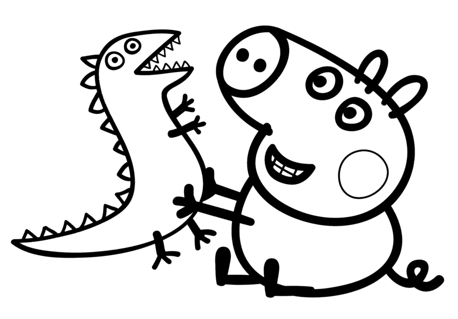 Dessin à colorier: Peppa Pig (Dessins Animés) #43906 - Coloriages à Imprimer Gratuits