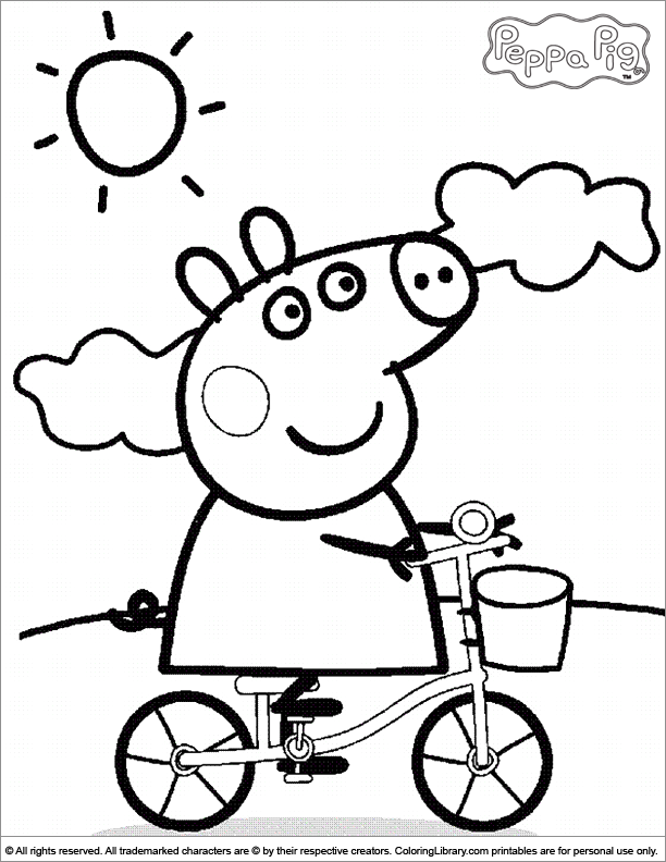 Dessin à colorier: Peppa Pig (Dessins Animés) #43910 - Coloriages à Imprimer Gratuits