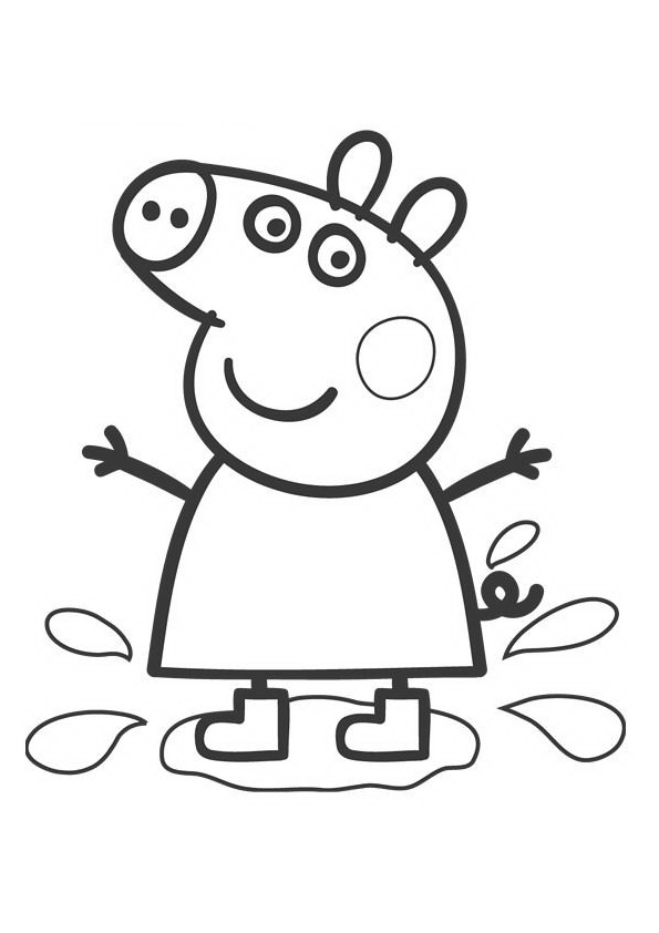 Dessin à colorier: Peppa Pig (Dessins Animés) #43911 - Coloriages à Imprimer Gratuits