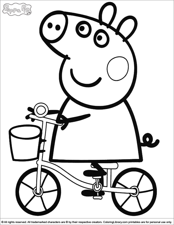 Dessin à colorier: Peppa Pig (Dessins Animés) #43912 - Coloriages à Imprimer Gratuits