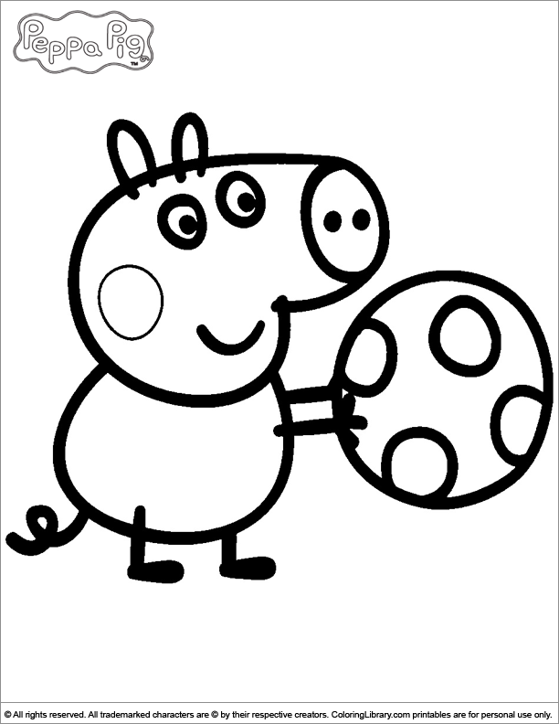 Dessin à colorier: Peppa Pig (Dessins Animés) #43915 - Coloriages à Imprimer Gratuits