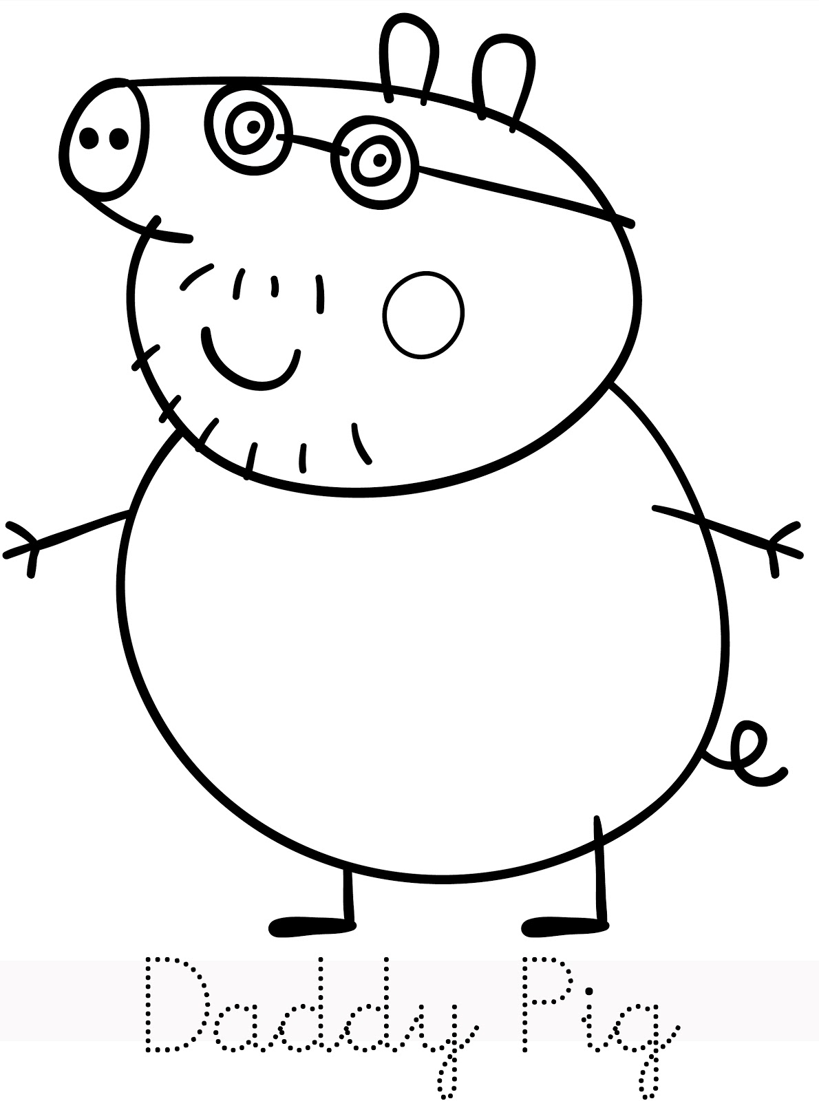 Dessin à colorier: Peppa Pig (Dessins Animés) #43928 - Coloriages à Imprimer Gratuits