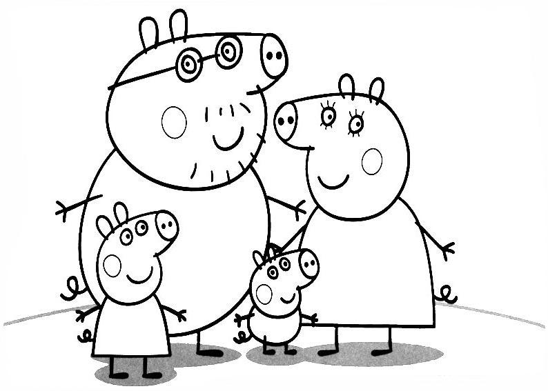 Dessin à colorier: Peppa Pig (Dessins Animés) #43930 - Coloriages à Imprimer Gratuits