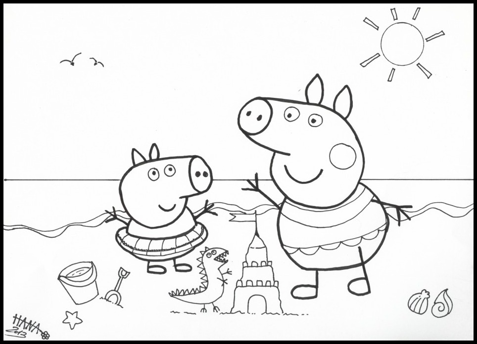 Dessin à colorier: Peppa Pig (Dessins Animés) #43932 - Coloriages à Imprimer Gratuits