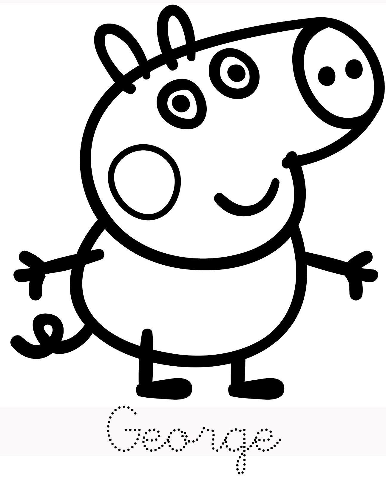 Dessin à colorier: Peppa Pig (Dessins Animés) #43942 - Coloriages à Imprimer Gratuits