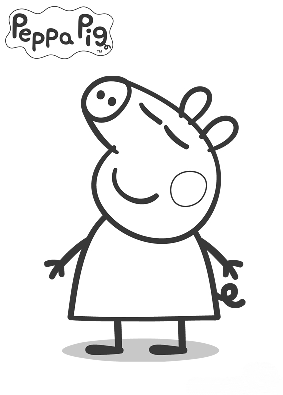 Dessin à colorier: Peppa Pig (Dessins Animés) #43946 - Coloriages à Imprimer Gratuits
