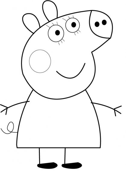 Dessin à colorier: Peppa Pig (Dessins Animés) #43948 - Coloriages à Imprimer Gratuits