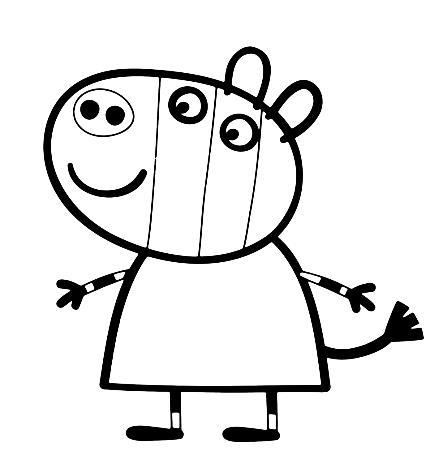 Dessin à colorier: Peppa Pig (Dessins Animés) #43956 - Coloriages à Imprimer Gratuits