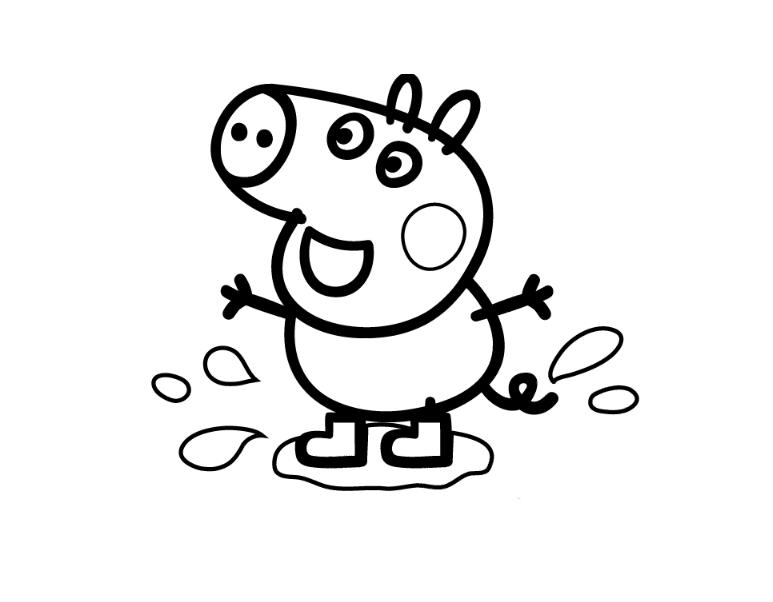 Dessin à colorier: Peppa Pig (Dessins Animés) #43988 - Coloriages à Imprimer Gratuits