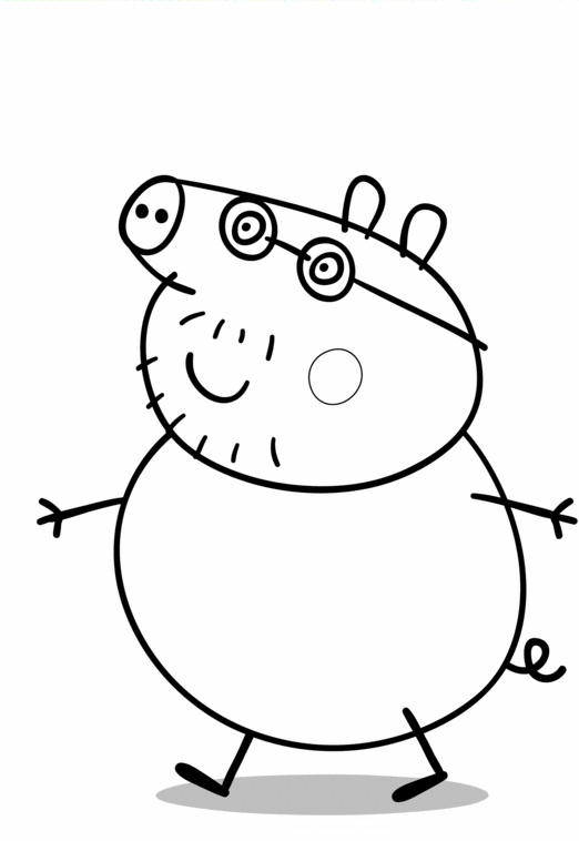 Dessin à colorier: Peppa Pig (Dessins Animés) #43990 - Coloriages à Imprimer Gratuits