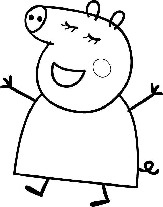 Dessin à colorier: Peppa Pig (Dessins Animés) #43993 - Coloriages à Imprimer Gratuits