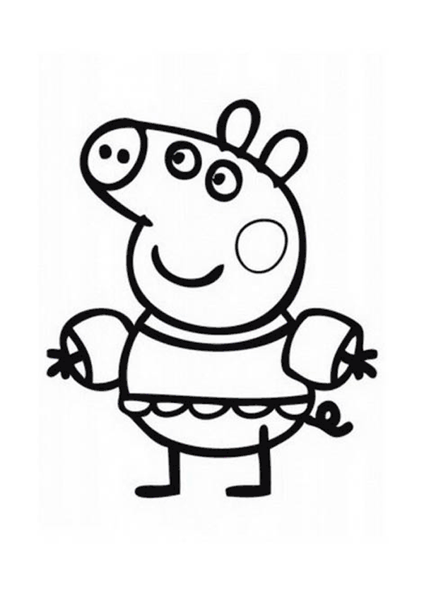 Dessin à colorier: Peppa Pig (Dessins Animés) #43998 - Coloriages à Imprimer Gratuits
