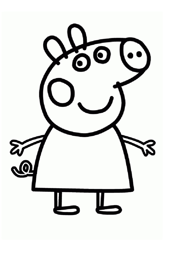 Dessin à colorier: Peppa Pig (Dessins Animés) #44042 - Coloriages à Imprimer Gratuits