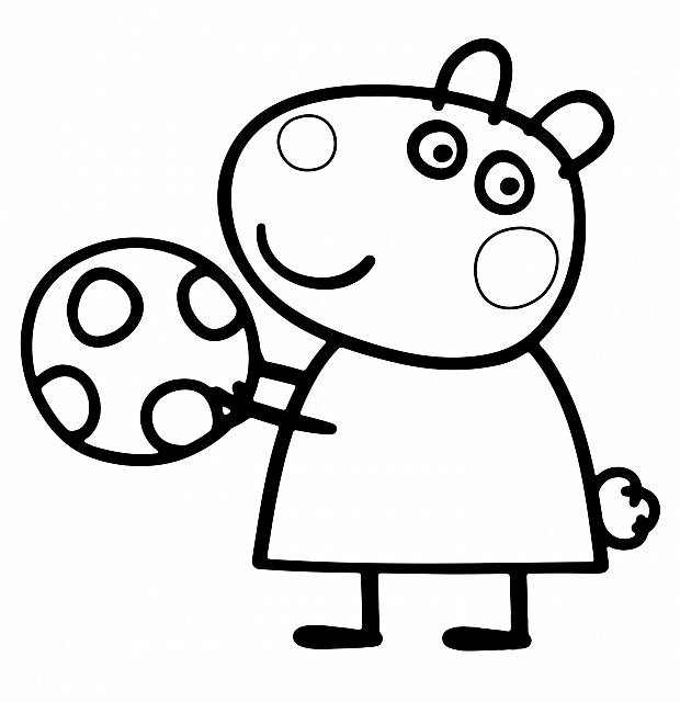 Dessin à colorier: Peppa Pig (Dessins Animés) #44046 - Coloriages à Imprimer Gratuits