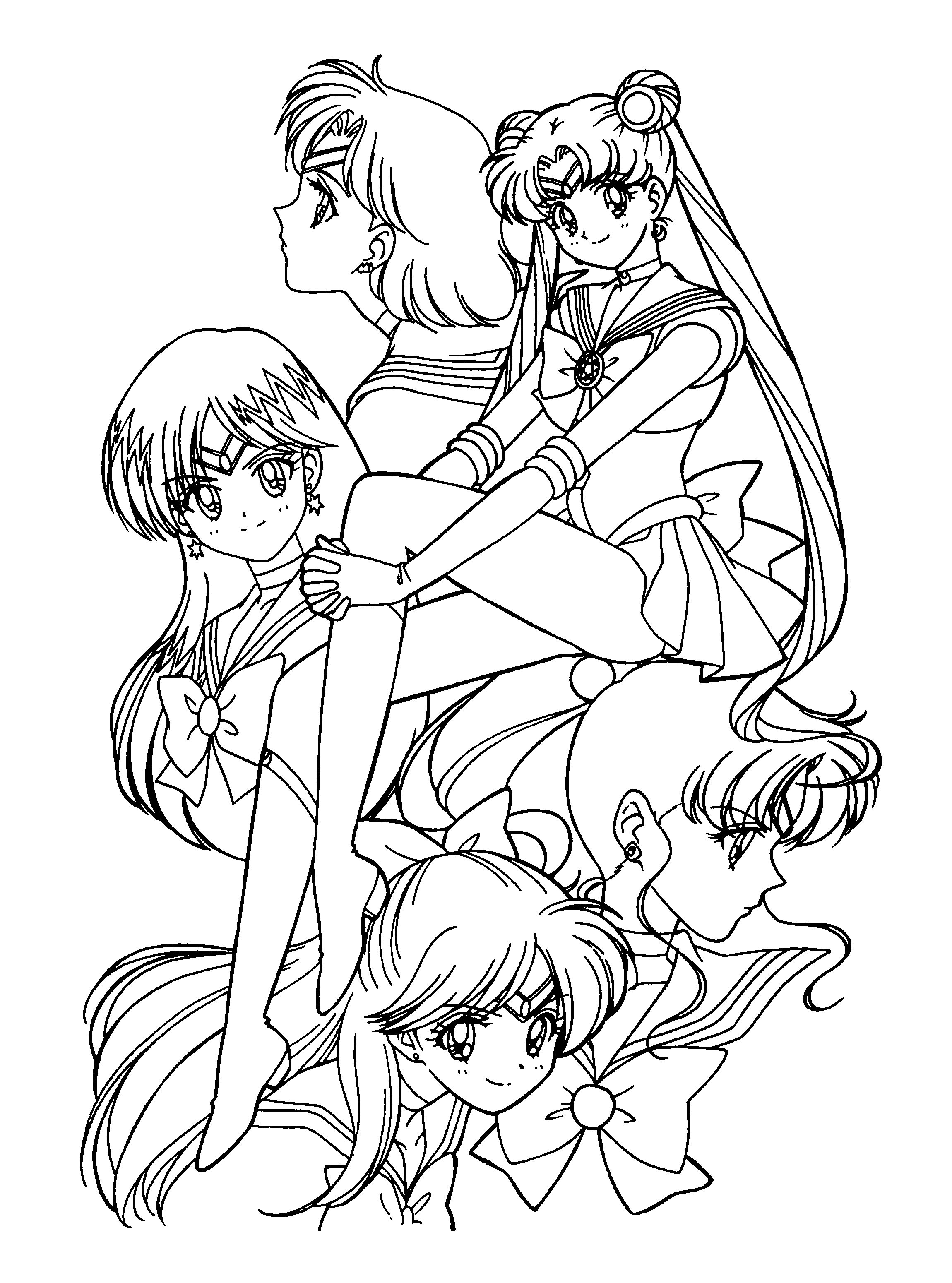 Dessin à colorier: Sailor Moon (Dessins Animés) #50230 - Coloriages à Imprimer Gratuits