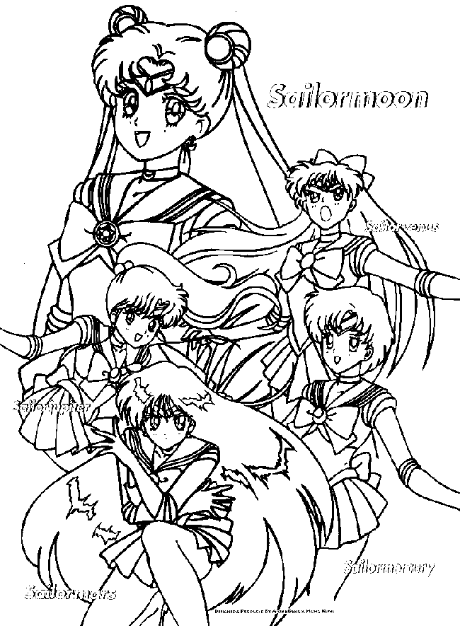 Dessin à colorier: Sailor Moon (Dessins Animés) #50251 - Coloriages à Imprimer Gratuits