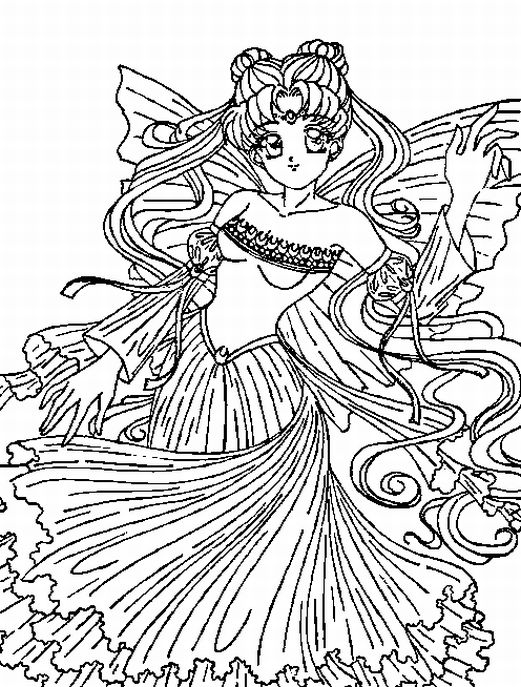Dessin à colorier: Sailor Moon (Dessins Animés) #50284 - Coloriages à Imprimer Gratuits