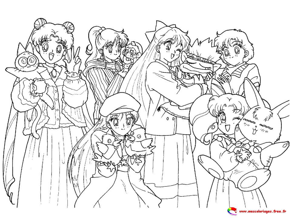 Dessin à colorier: Sailor Moon (Dessins Animés) #50321 - Coloriages à Imprimer Gratuits