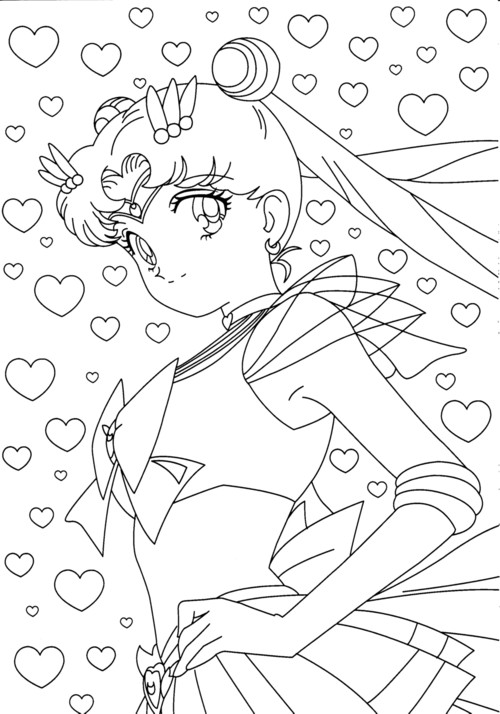 Dessin à colorier: Sailor Moon (Dessins Animés) #50339 - Coloriages à Imprimer Gratuits