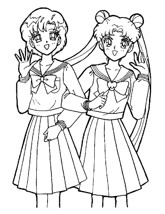 Dessin à colorier: Sailor Moon (Dessins Animés) #50355 - Coloriages à Imprimer Gratuits
