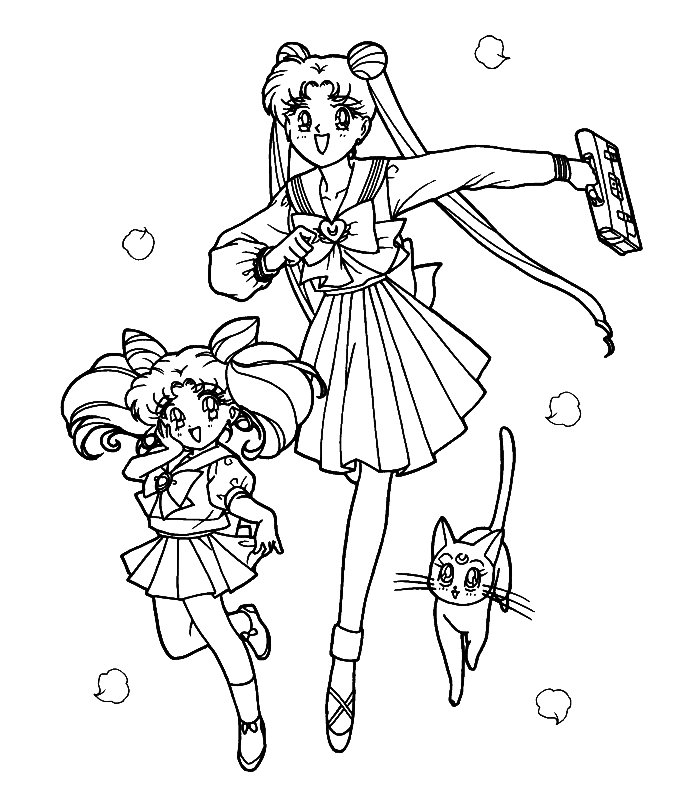 Dessin à colorier: Sailor Moon (Dessins Animés) #50381 - Coloriages à Imprimer Gratuits