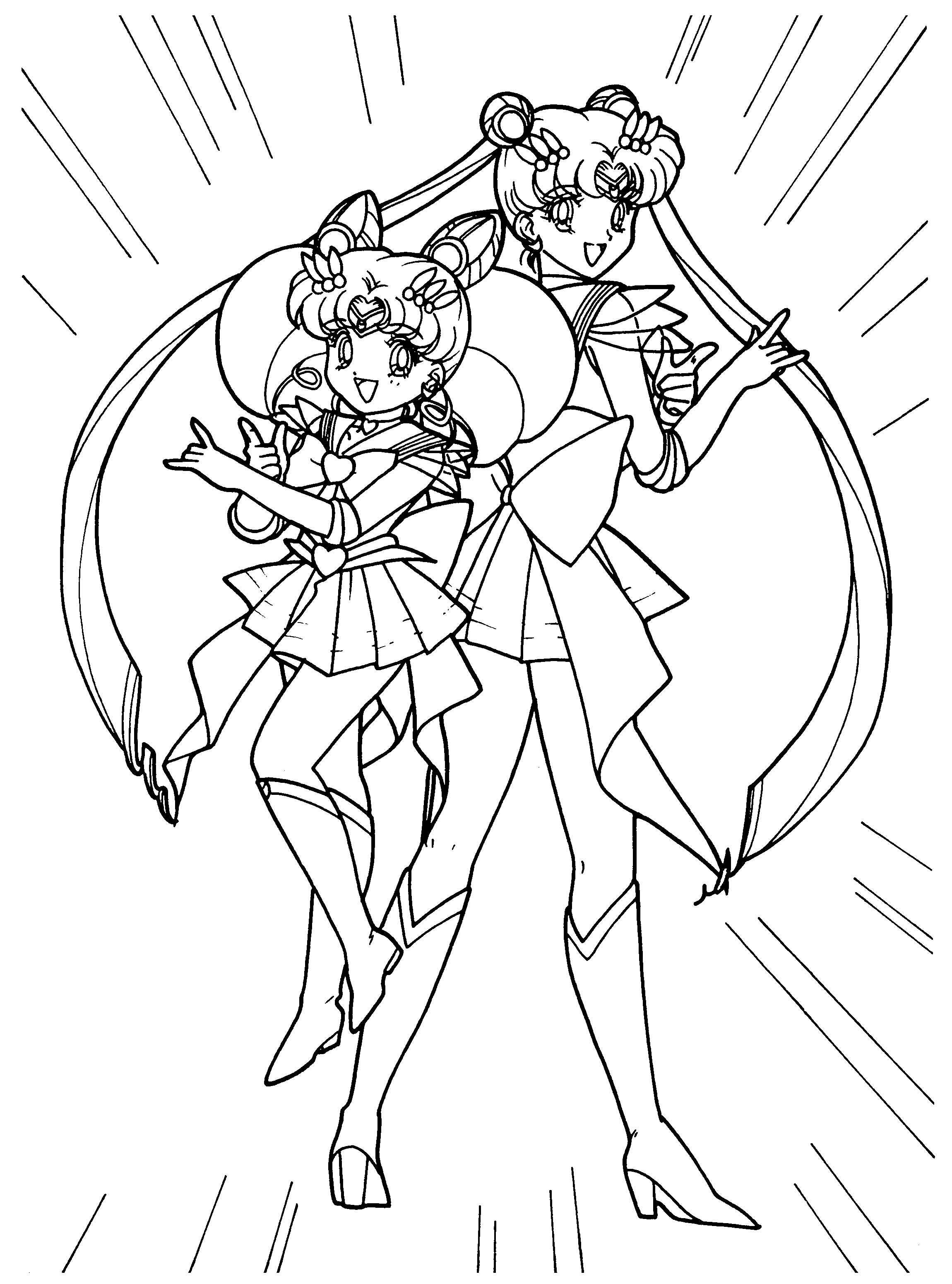 Dessin à colorier: Sailor Moon (Dessins Animés) #50416 - Coloriages à Imprimer Gratuits