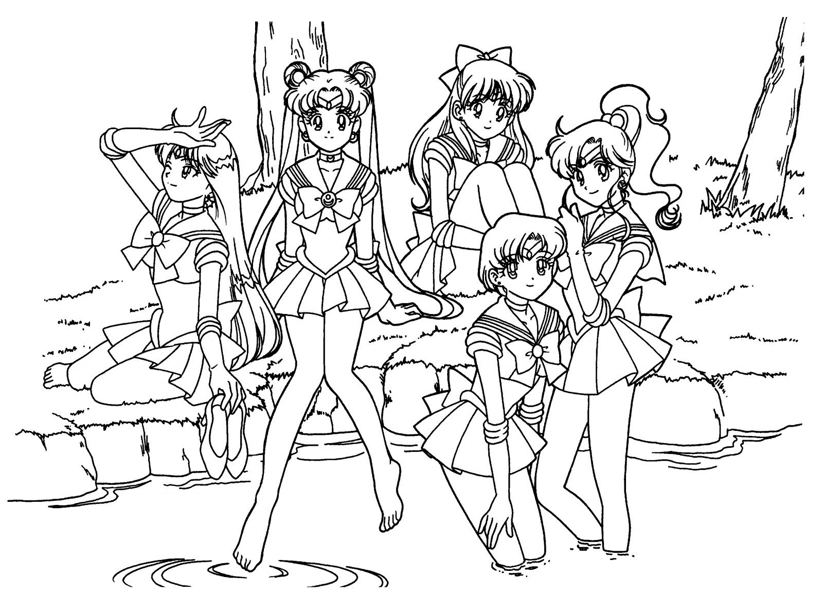 Dessin à colorier: Sailor Moon (Dessins Animés) #50440 - Coloriages à Imprimer Gratuits