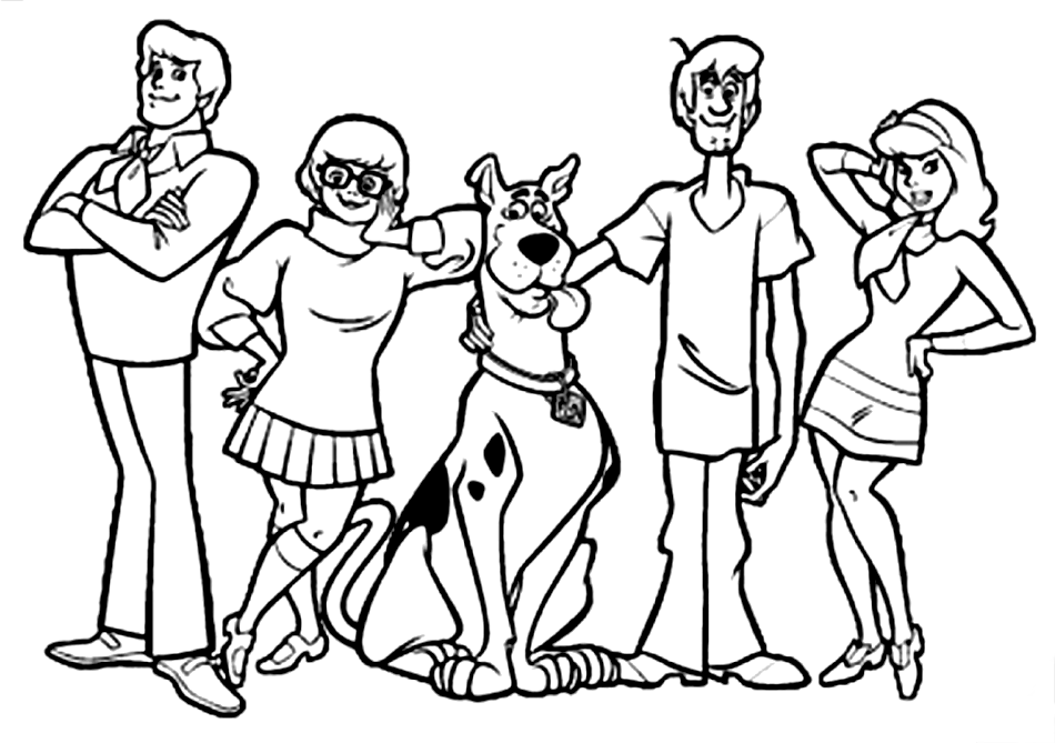 Dessin à colorier: Scooby doo (Dessins Animés) #31373 - Coloriages à Imprimer Gratuits