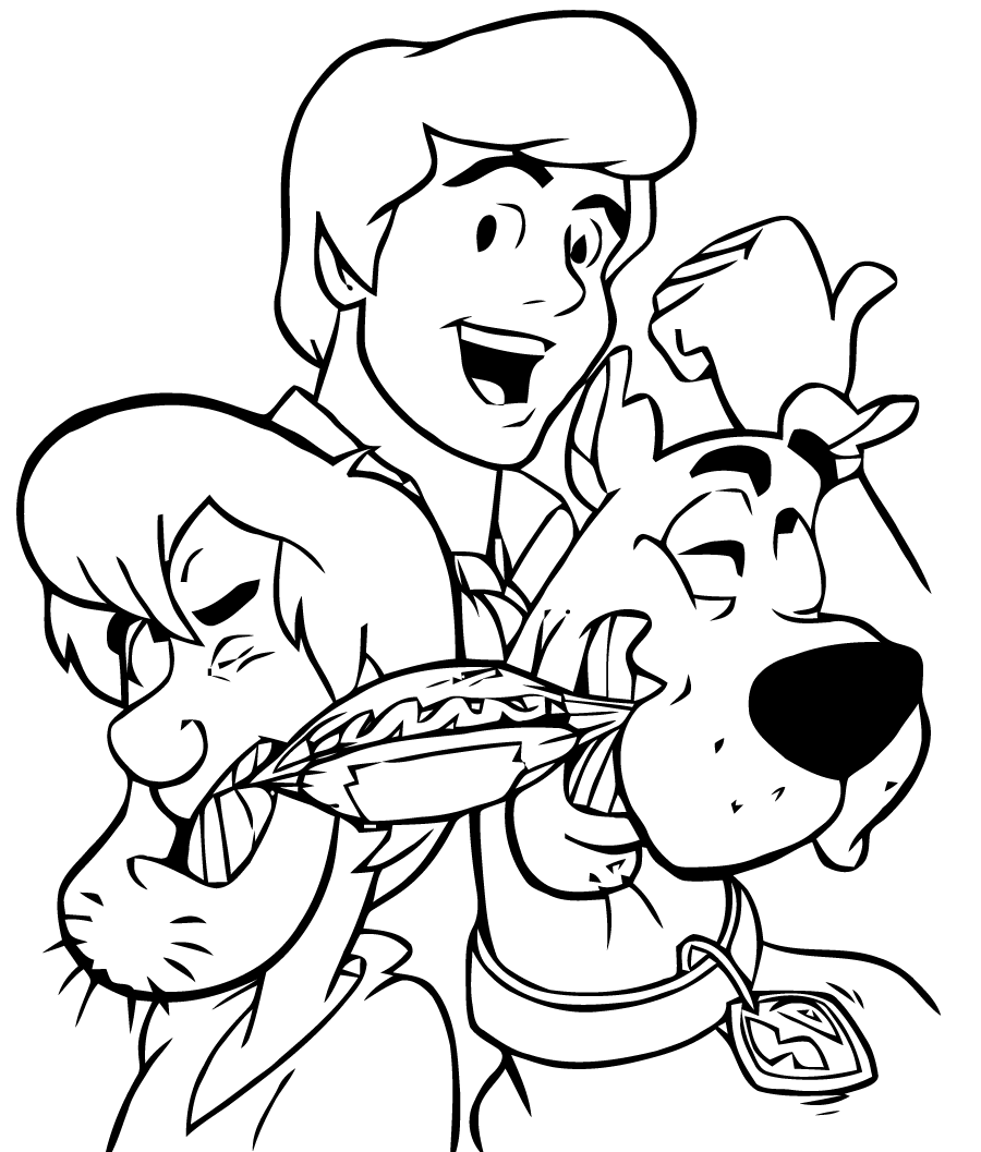 Dessin à colorier: Scooby doo (Dessins Animés) #31646 - Coloriages à Imprimer Gratuits