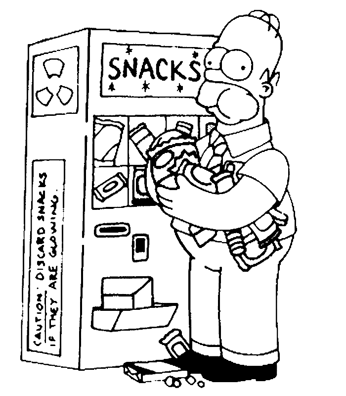 Dessin à colorier: Simpson (Dessins Animés) #23780 - Coloriages à Imprimer Gratuits