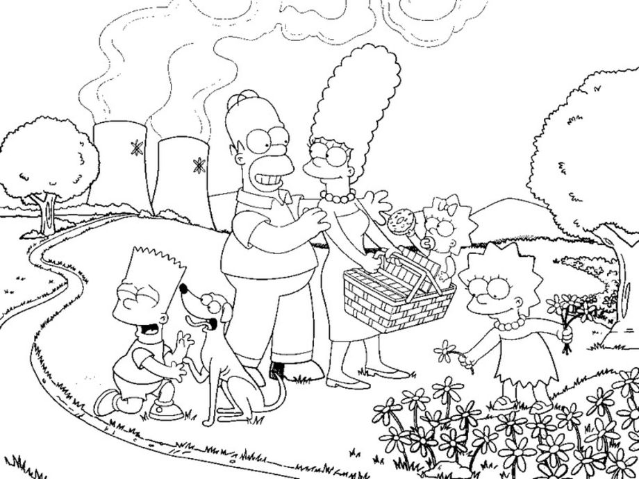 Dessin à colorier: Simpson (Dessins Animés) #23784 - Coloriages à Imprimer Gratuits