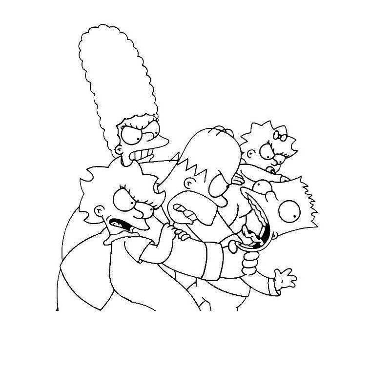 Dessin à colorier: Simpson (Dessins Animés) #23825 - Coloriages à Imprimer Gratuits