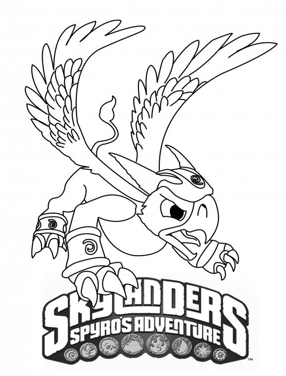 Dessin à colorier: Skylanders (Dessins Animés) #43417 - Coloriages à Imprimer Gratuits