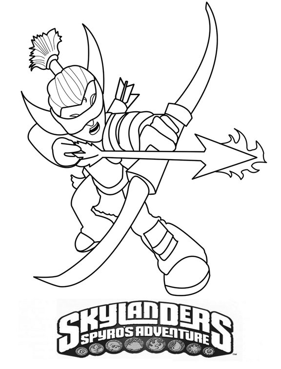 Dessin à colorier: Skylanders (Dessins Animés) #43529 - Coloriages à Imprimer Gratuits