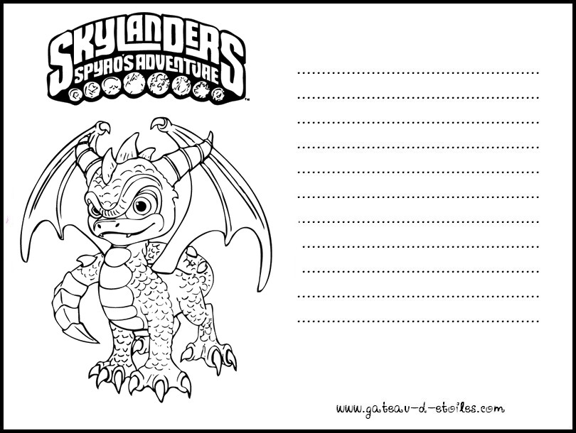 Dessin à colorier: Skylanders (Dessins Animés) #43653 - Coloriages à Imprimer Gratuits
