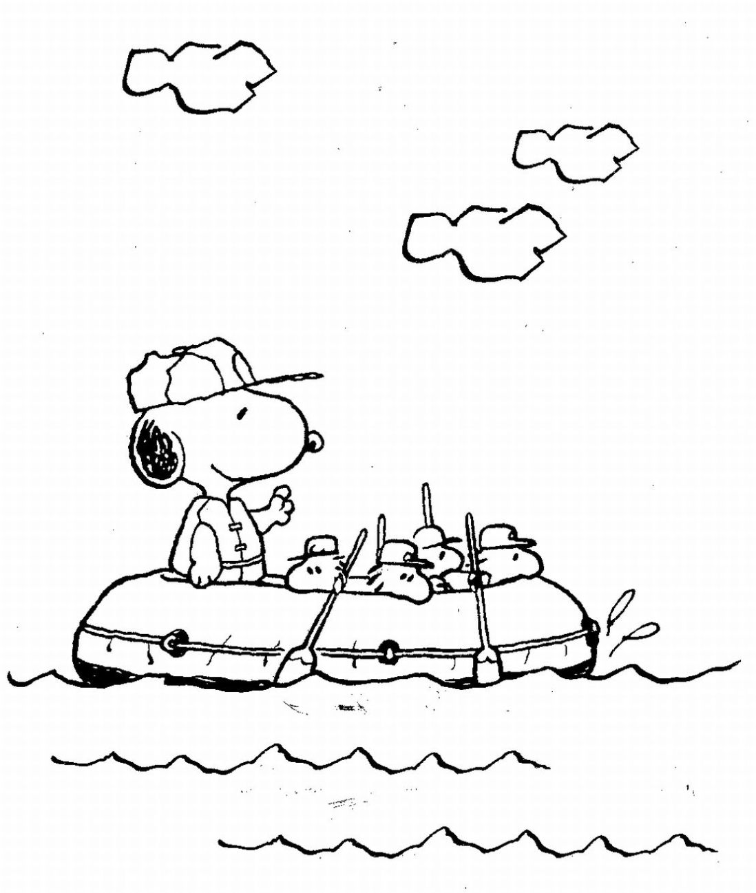 Dessin à colorier: Snoopy (Dessins Animés) #27052 - Coloriages à Imprimer Gratuits