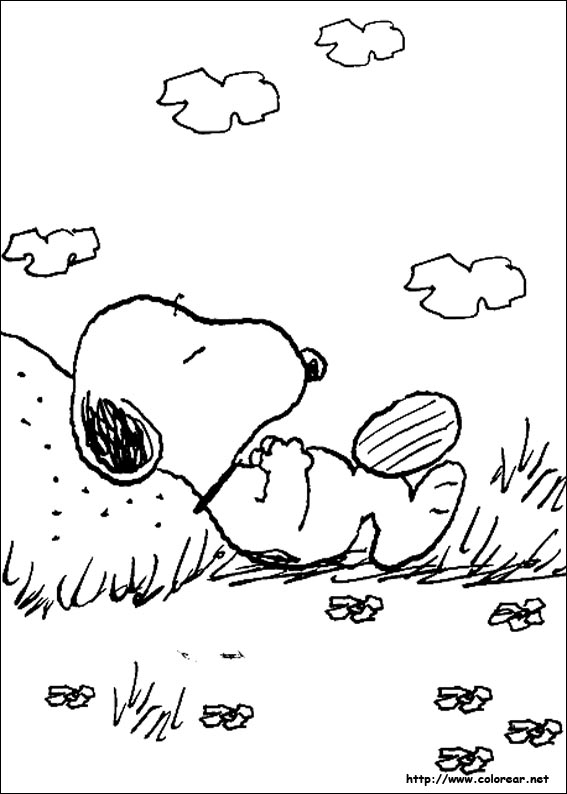 Dessin à colorier: Snoopy (Dessins Animés) #27075 - Coloriages à Imprimer Gratuits
