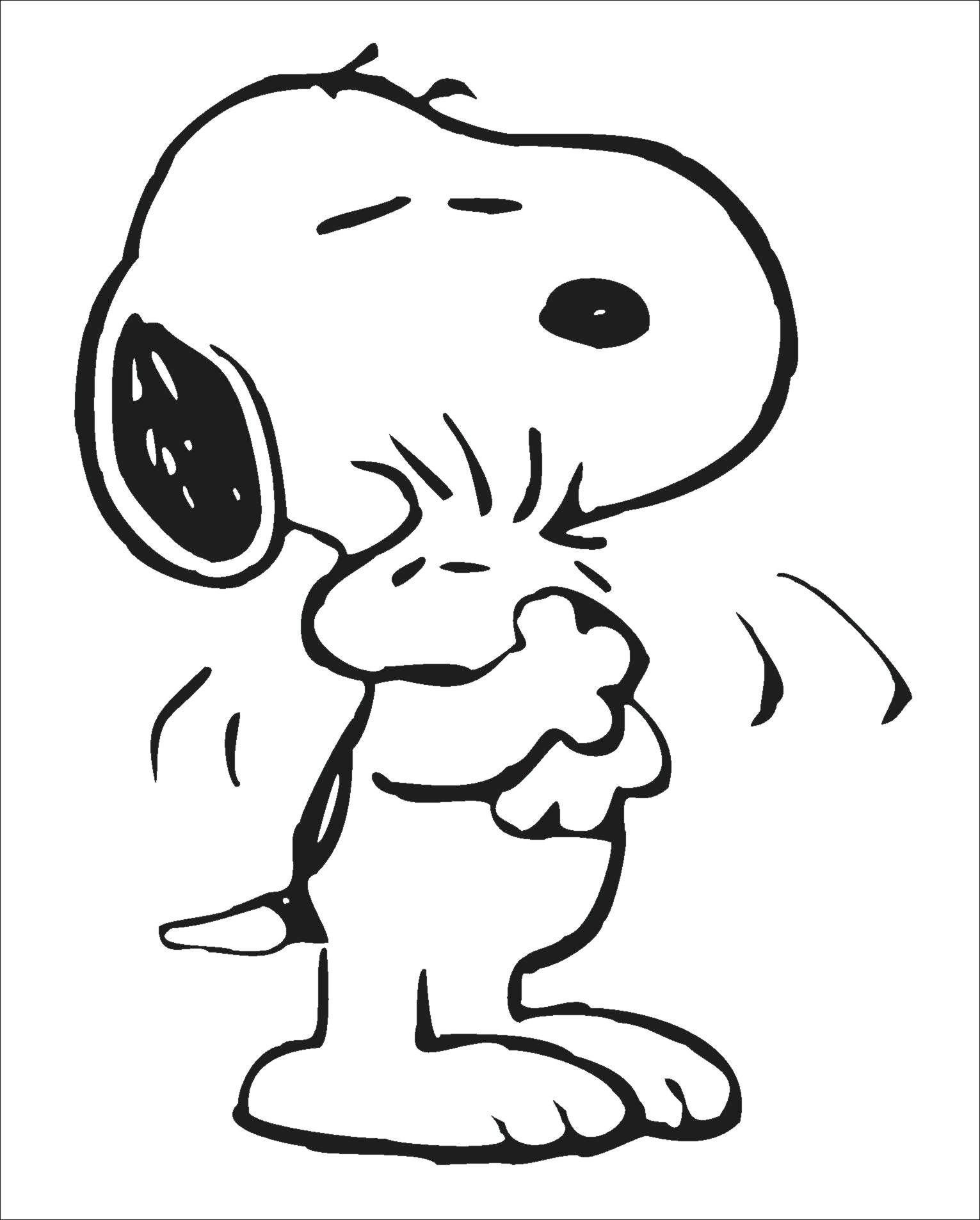 Dessin à colorier: Snoopy (Dessins Animés) #27194 - Coloriages à Imprimer Gratuits