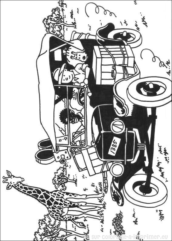 Dessin à colorier: Tintin (Dessins Animés) #25735 - Coloriages à Imprimer Gratuits