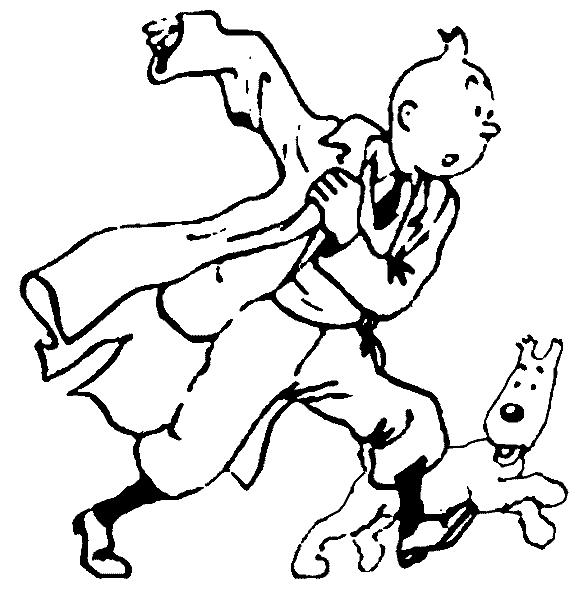 Dessin à colorier: Tintin (Dessins Animés) #25856 - Coloriages à Imprimer Gratuits