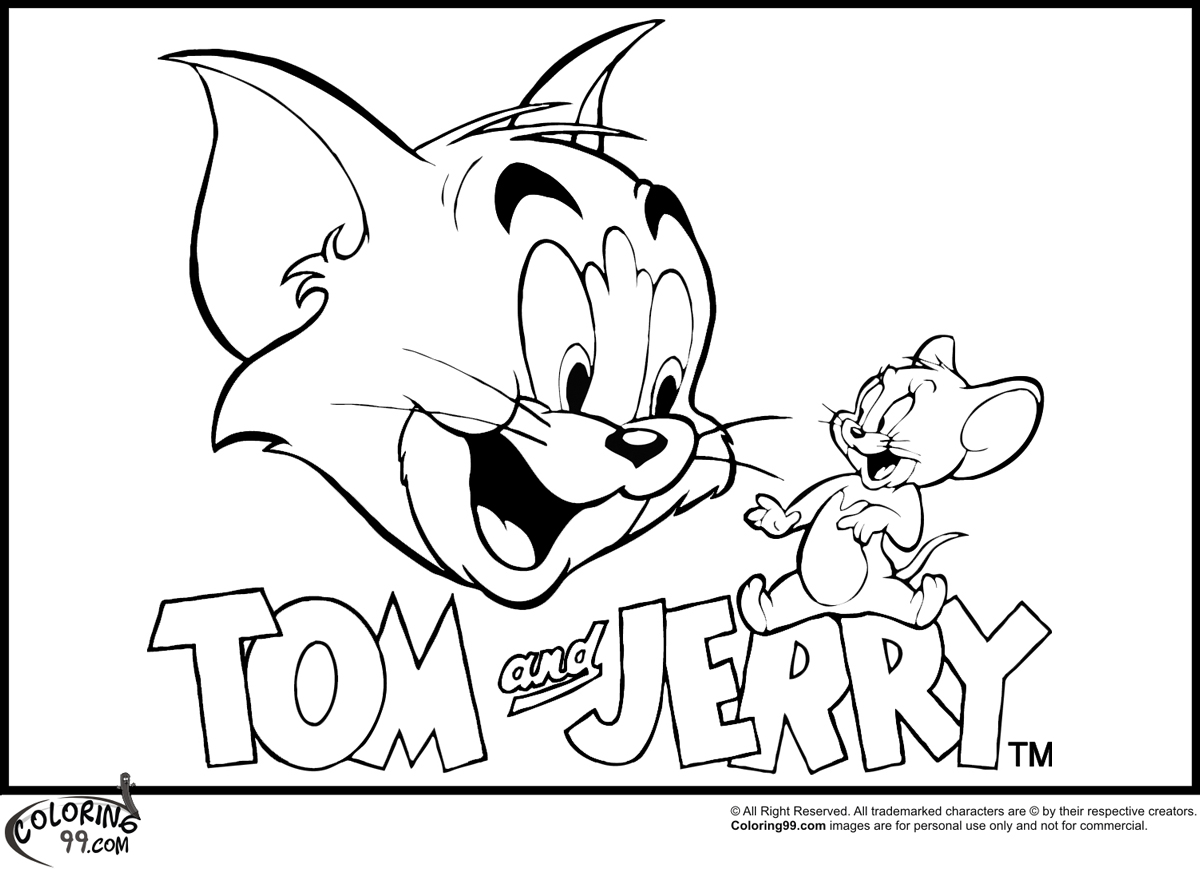 Dessin à colorier: Tom et Jerry (Dessins Animés) #24180 - Coloriages à Imprimer Gratuits