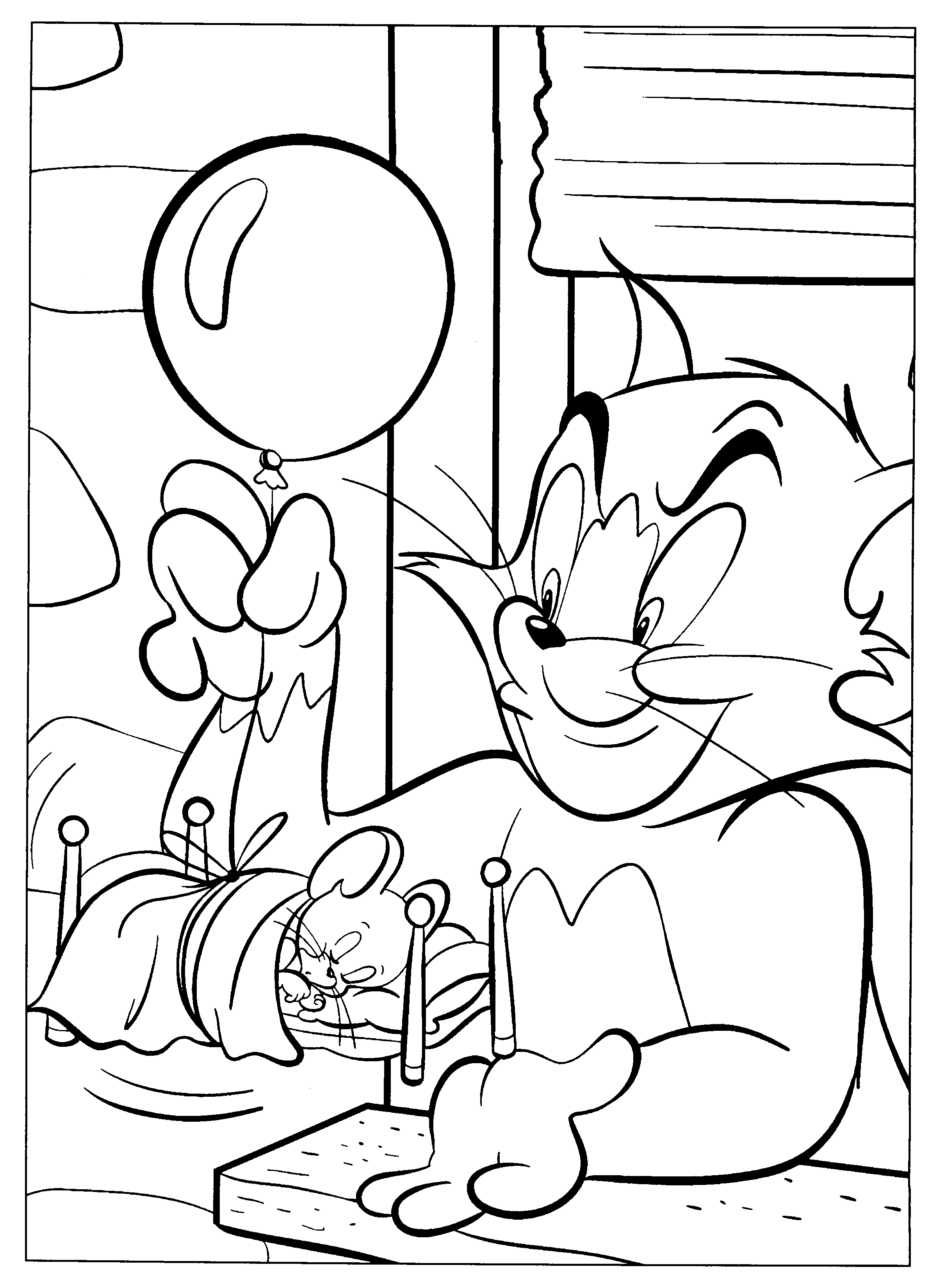 Dessin à colorier: Tom et Jerry (Dessins Animés) #24207 - Coloriages à Imprimer Gratuits