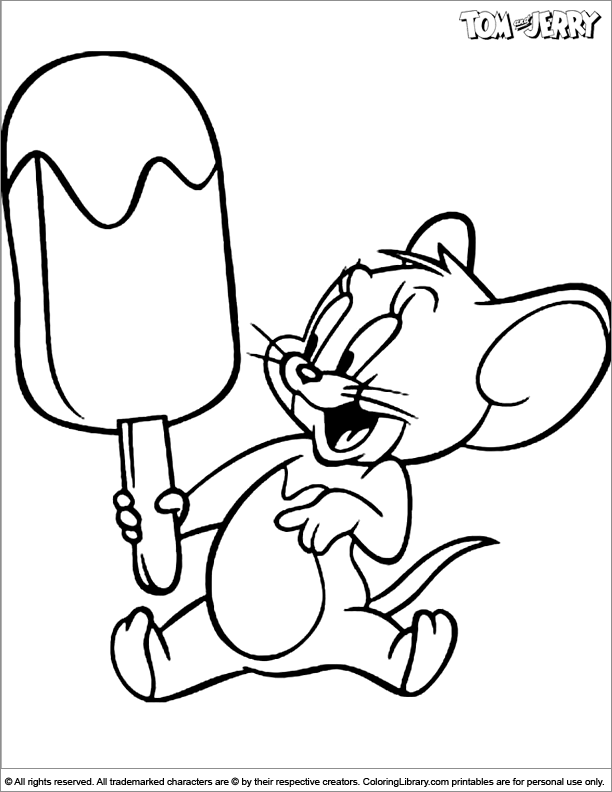 Dessin à colorier: Tom et Jerry (Dessins Animés) #24210 - Coloriages à Imprimer Gratuits